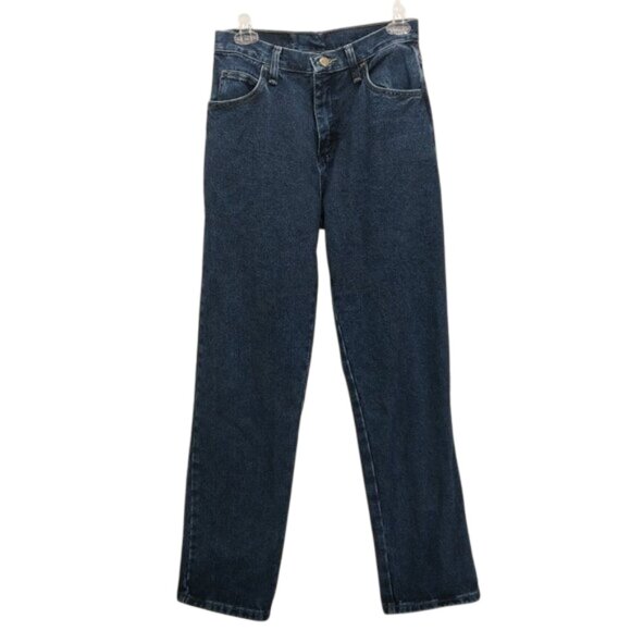 Wrangler Blues Relaxed Fit Mom Jeans Size 4 Like New Indigo Wash Denim High Rise - Picture 4 of 9